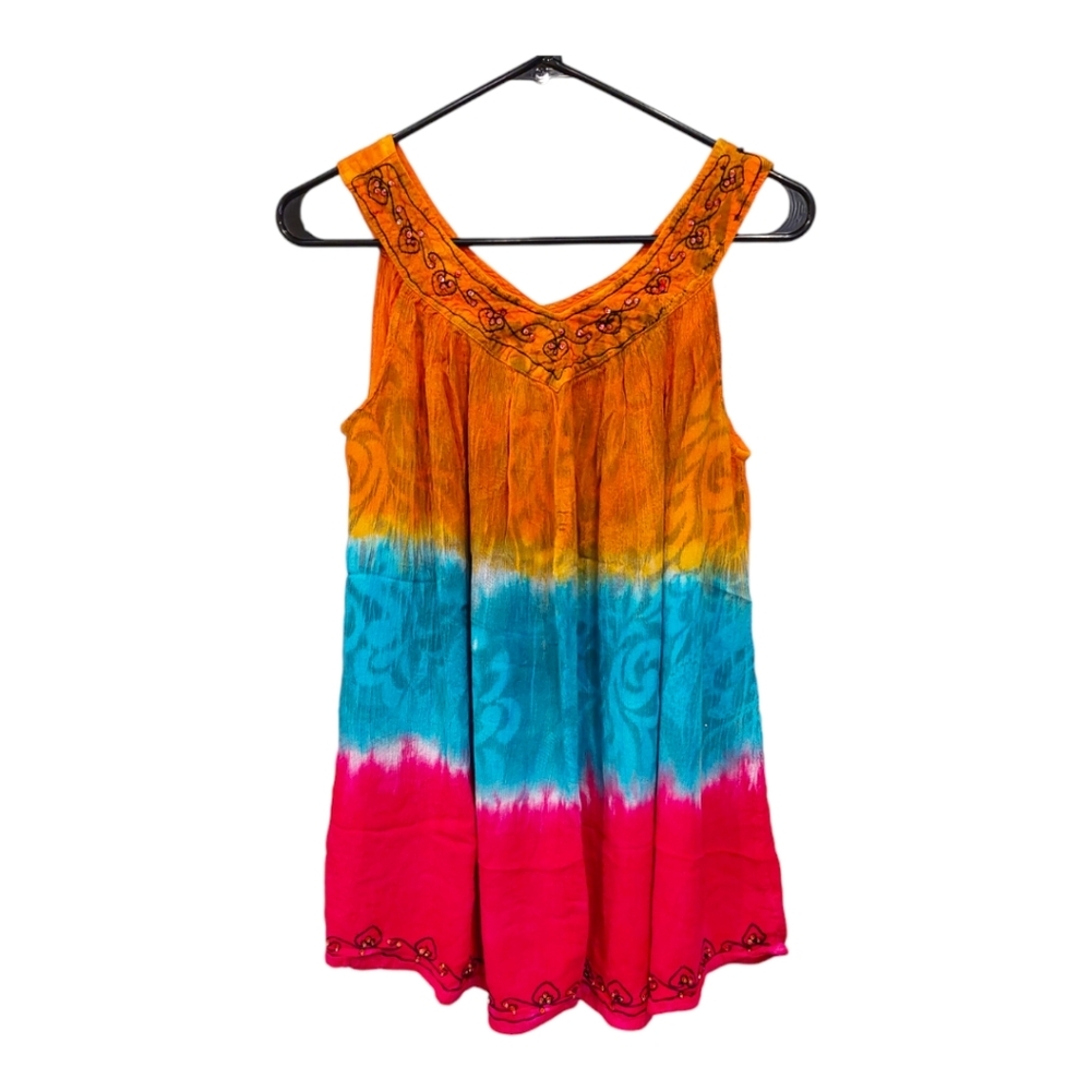 Free-form Colorful Indian Boho Top